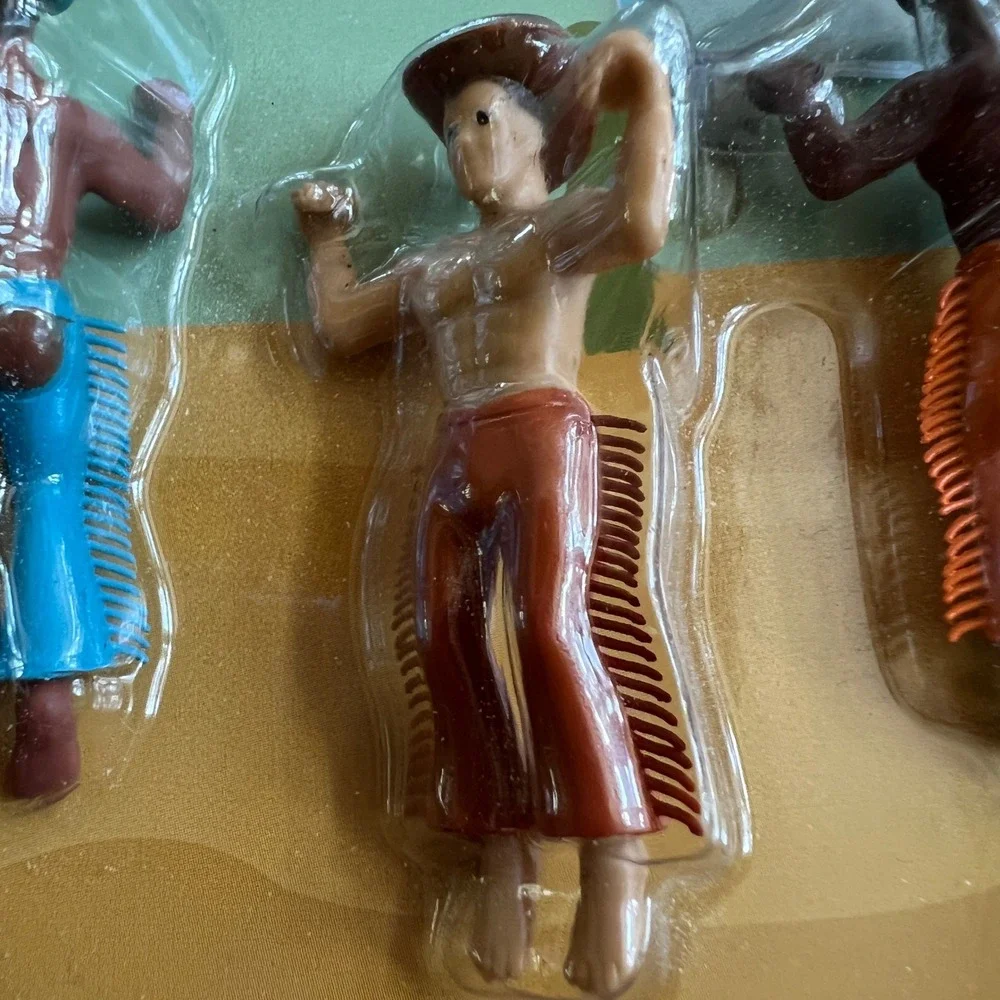 NPW Drinking Chaps Drink Markers Set of 4 Cowboy Novelty Glass Identifiers